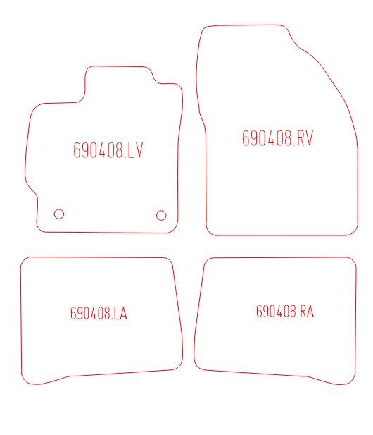 Automatten Toyota Prius (2011-2016)