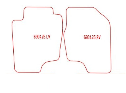 Automatten Toyota Previa 6-persoons (2000-2005)