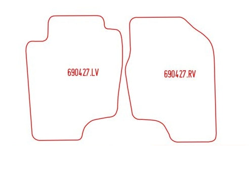 Automatten Toyota Previa 7-persoons (2000-2005)