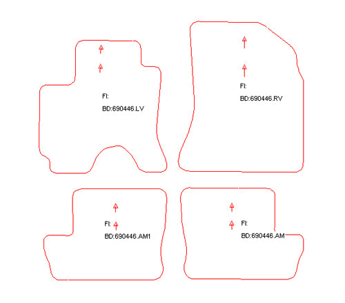 Automatten Toyota RAV4 (2003-2006)