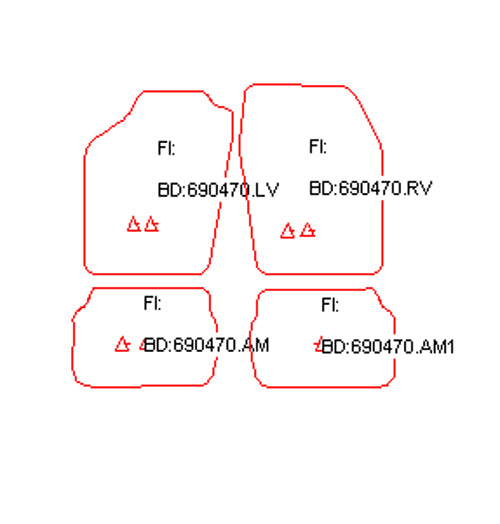 Automatten Toyota Starlet (1990-1996)