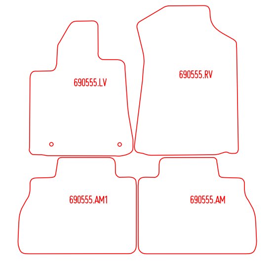 Automatten Toyota Tundra CrewMax / Tundra dubbel-cabine (2007-Heden)