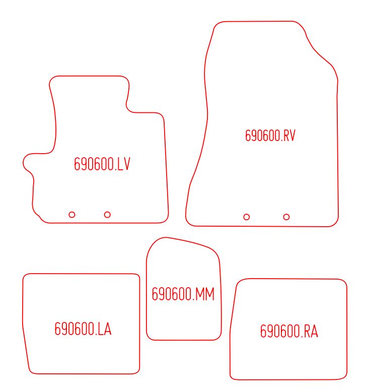 Automatten Toyota iQ (2009-2015)