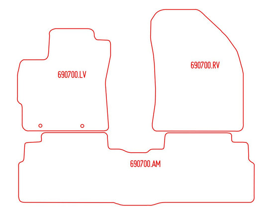 Automatten Toyota Verso (2009-2013)
