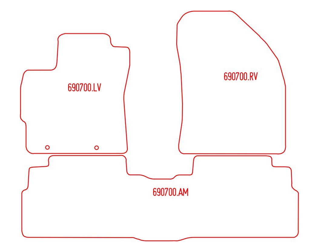 Automatten Toyota Verso (2009-2013)