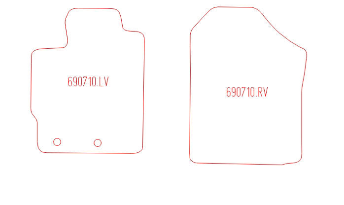Automatten Toyota Verso-S (2011-2017)