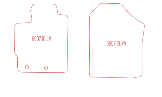 Automatten Toyota Verso-S (2011-2017)