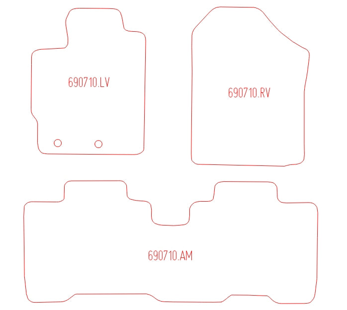 Automatten Toyota Verso-S (2011-2017)