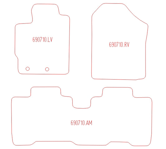 Automatten Toyota Verso-S (2011-2017)