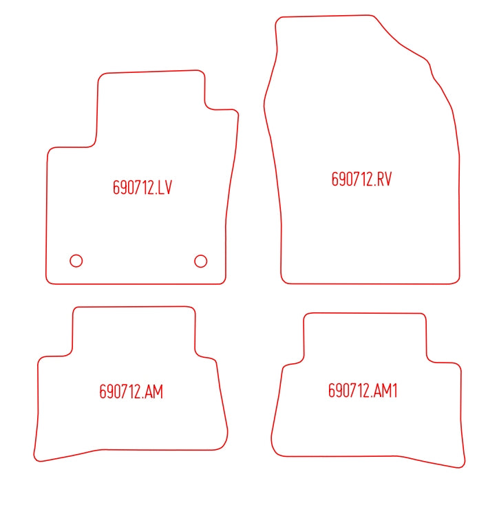 Automatten Toyota C-HR (2016-2023)