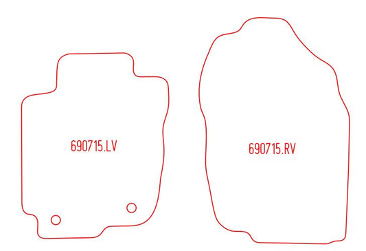 Automatten Toyota RAV4 - Hybride (2013-2018)