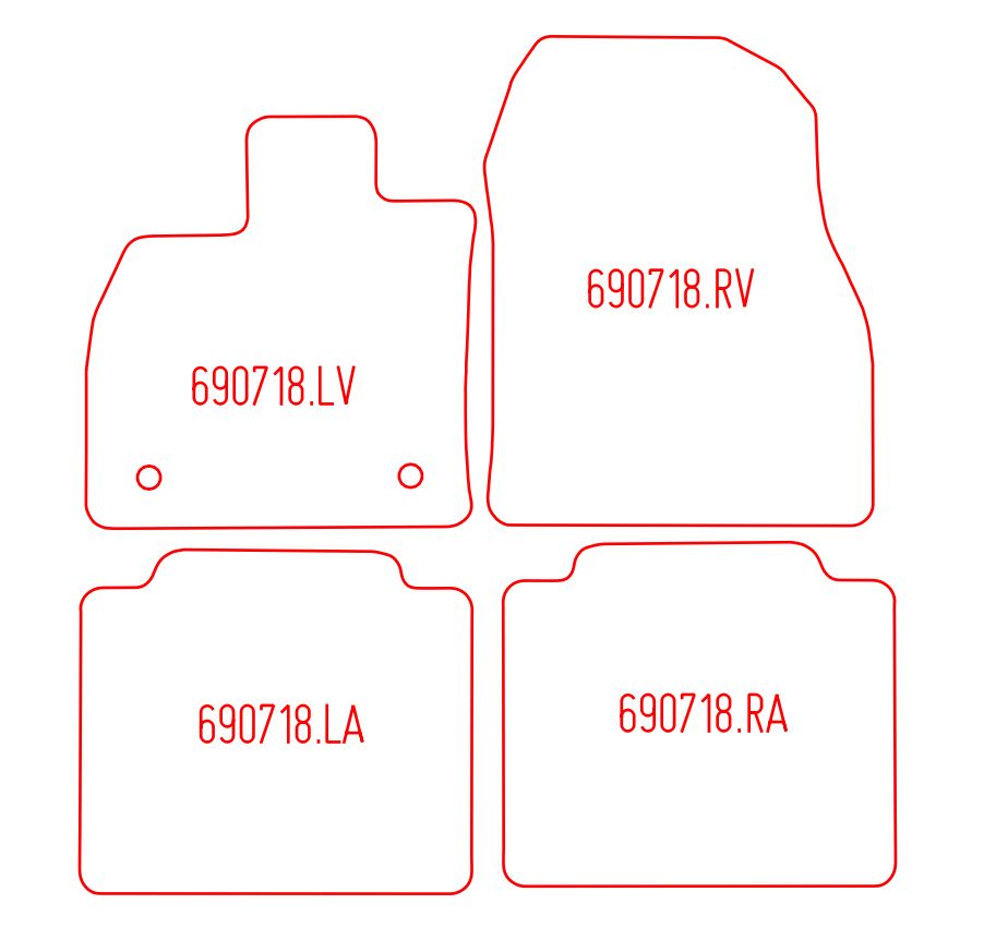 Automatten Toyota bZ4X (2022-Heden)