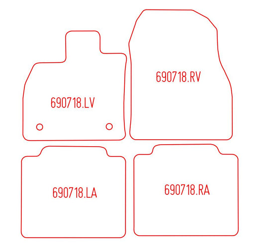 Automatten Toyota bZ4X (2022-Heden)