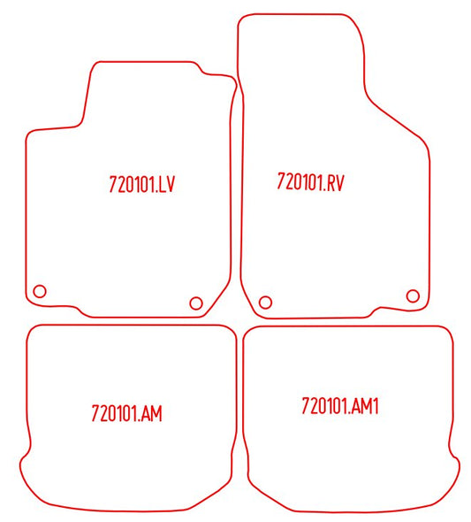 Automatten Volkswagen New Beetle cabriolet / New Beetle hatchback (2003-2011)
