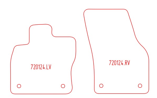 Automatten Volkswagen Caddy Combi mpv / Caddy Maxi Bestelwagen (2020-Heden)
