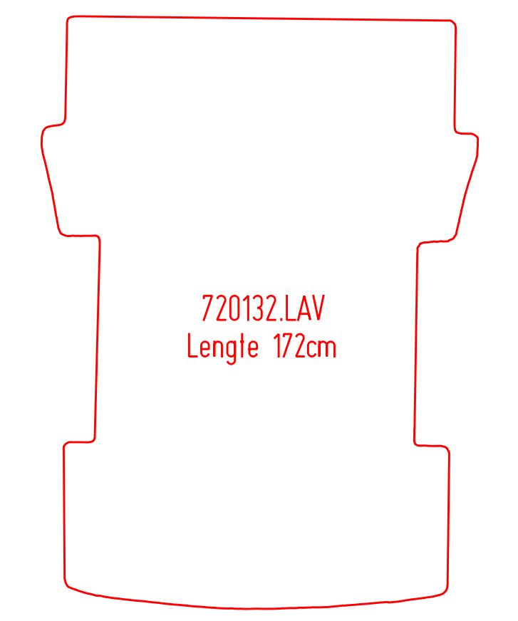 Laadvloermat Volkswagen Caddy Maxi Combi / Caddy Maxi Combi - Life (2015-2015)