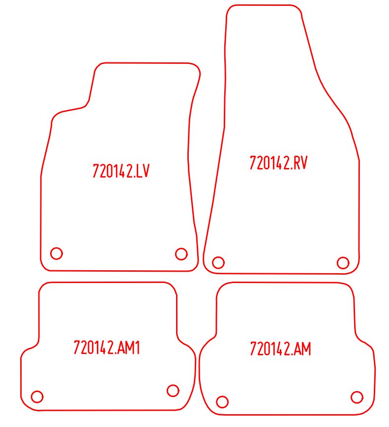 Automatten Seat Exeo sedan / Exeo ST stationwagon (2009-2013)