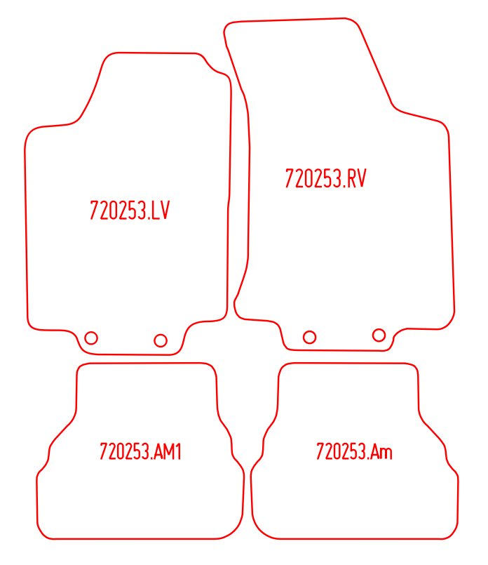 Automatten Volkswagen Golf IV (1999-2002)