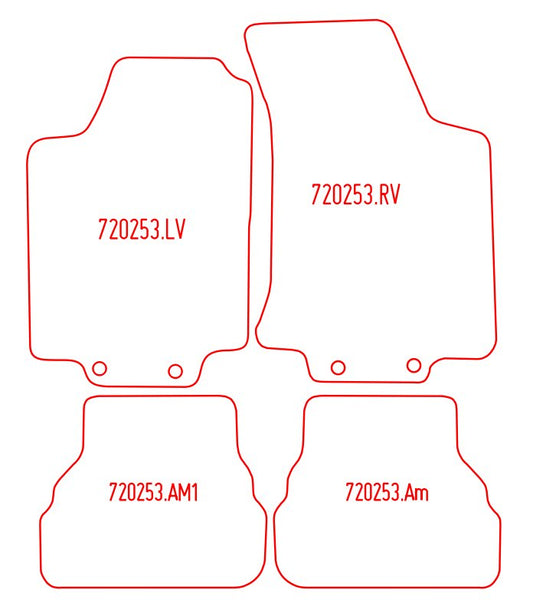 Automatten Volkswagen Golf IV (1999-2002)