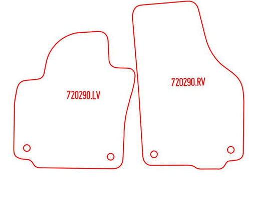 Automatten Volkswagen CrossGolf / Golf V Plus / Golf VI Plus (2010-2009)