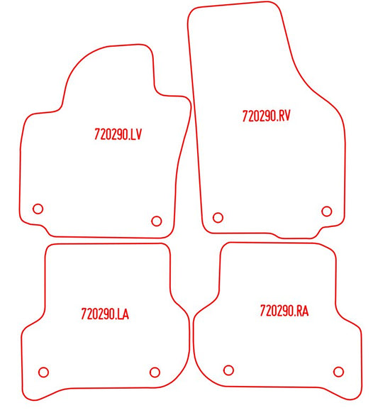 Automatten Volkswagen CrossGolf / Golf V Plus / Golf VI Plus (2010-2009)