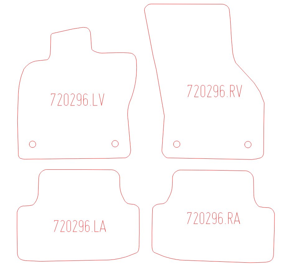 Automatten Volkswagen Golf VII hatchback / Golf VII Variant stationwagon / Golf VIII hatchback (2020-2019)