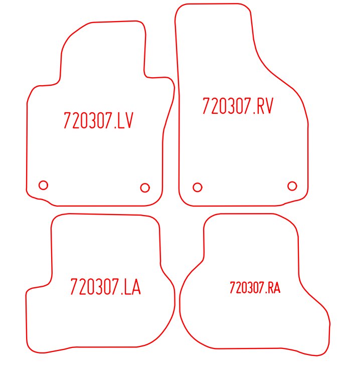 Automatten Volkswagen Jetta (2005-2011)