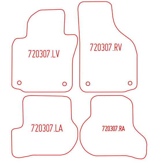 Automatten Volkswagen Jetta (2005-2011)