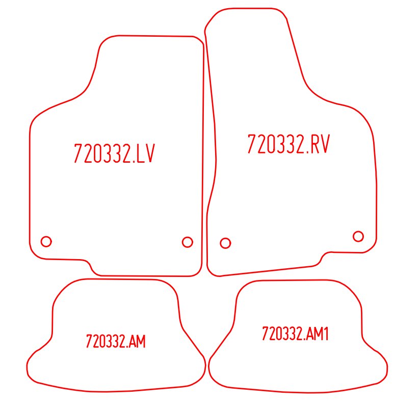 Automatten Volkswagen Lupo 3L tdi (2001-2005)