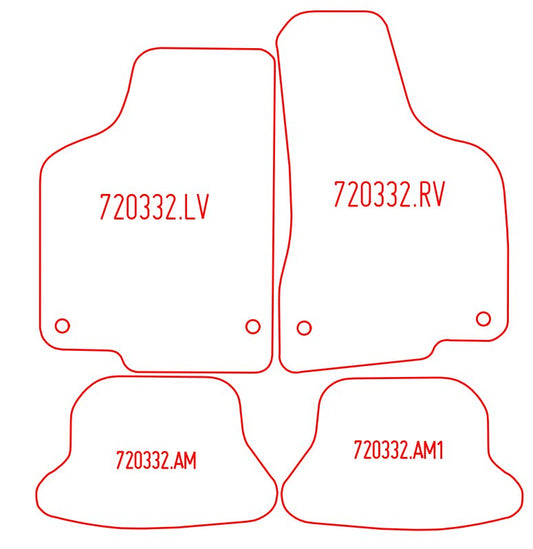 Automatten Volkswagen Lupo 3L tdi (2001-2005)
