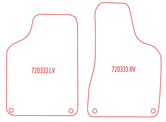 Automatten Volkswagen Lupo 3L tdi (1998-2001)