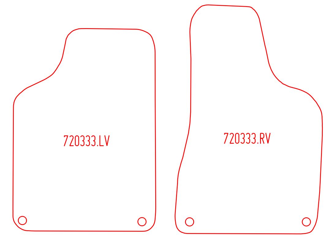 Automatten Volkswagen Lupo 3L tdi (1998-2001)