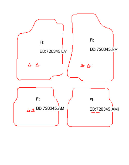 Automatten Volkswagen Passat (B4) sedan / Passat (B4) Variant stationwagon (1988-1996)