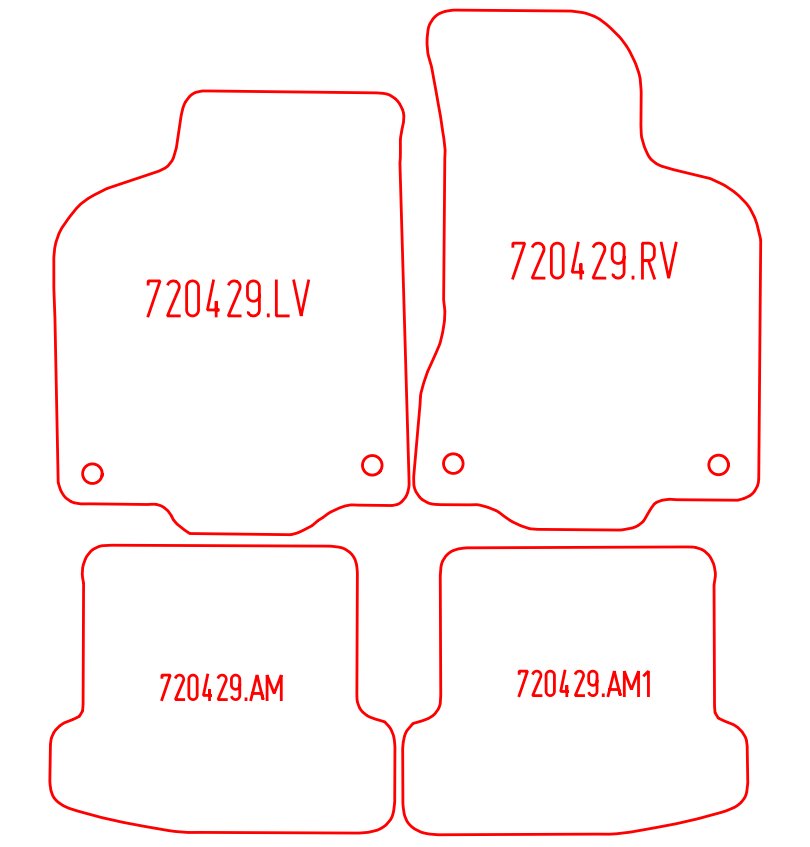 Automatten Volkswagen Polo hatchback / Polo Variant stationwagon (2000-2001)
