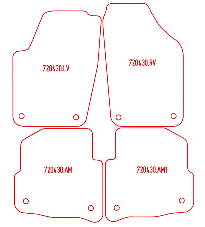 Automatten Volkswagen Polo (2001-2005)