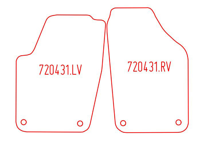 Automatten Volkswagen CrossPolo / Polo (2006-2009)