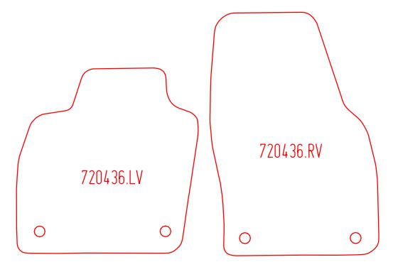 Automatten Volkswagen Polo (2017-Heden)