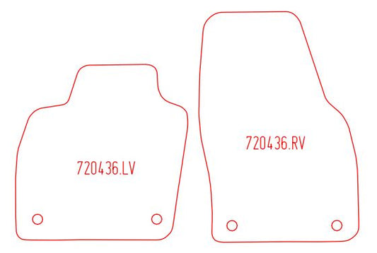 Automatten Volkswagen Polo (2017-Heden)