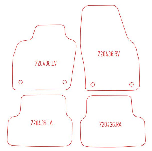 Automatten Volkswagen Polo (2017-Heden)