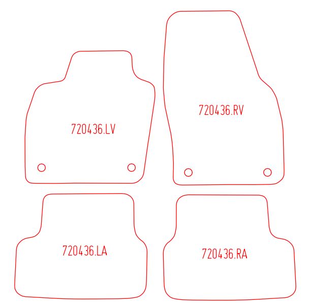 Automatten Volkswagen Polo (2017-Heden)