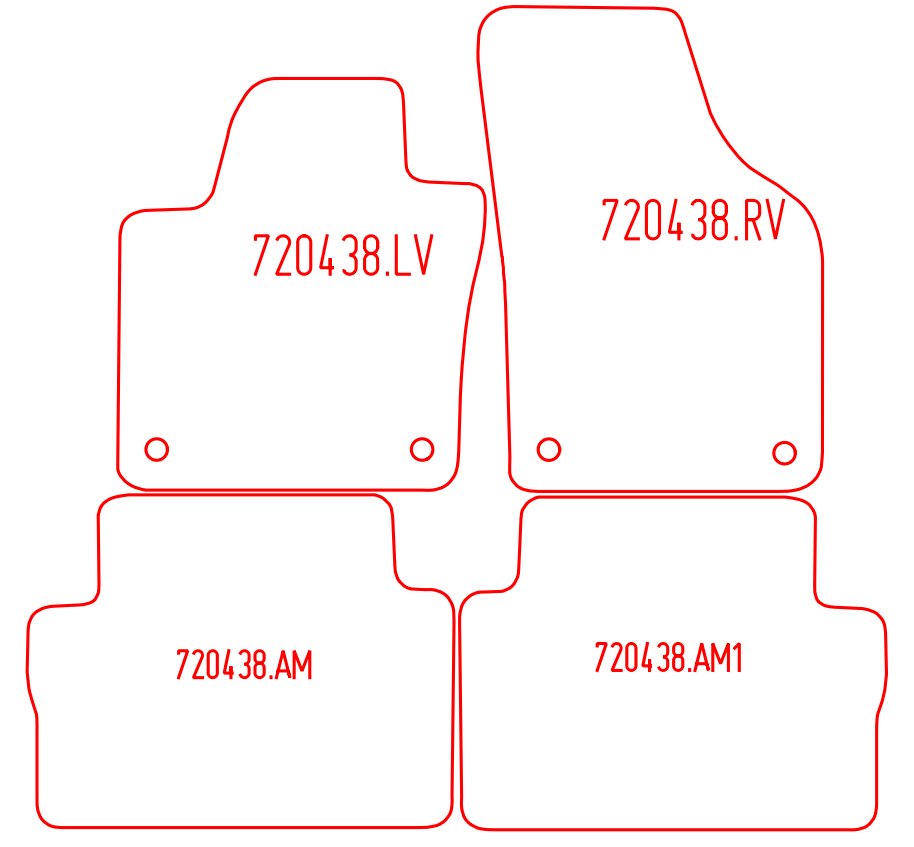 Automatten Volkswagen Sharan (2010-2022)