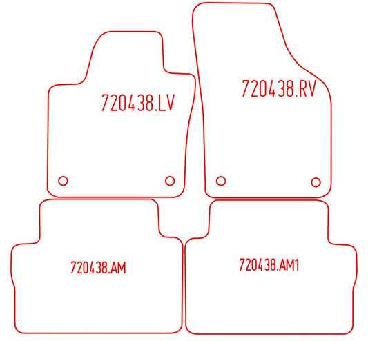 Automatten Volkswagen Sharan (2010-2022)