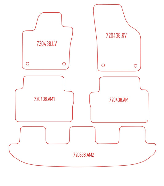Automatten Volkswagen Sharan (2010-2022)