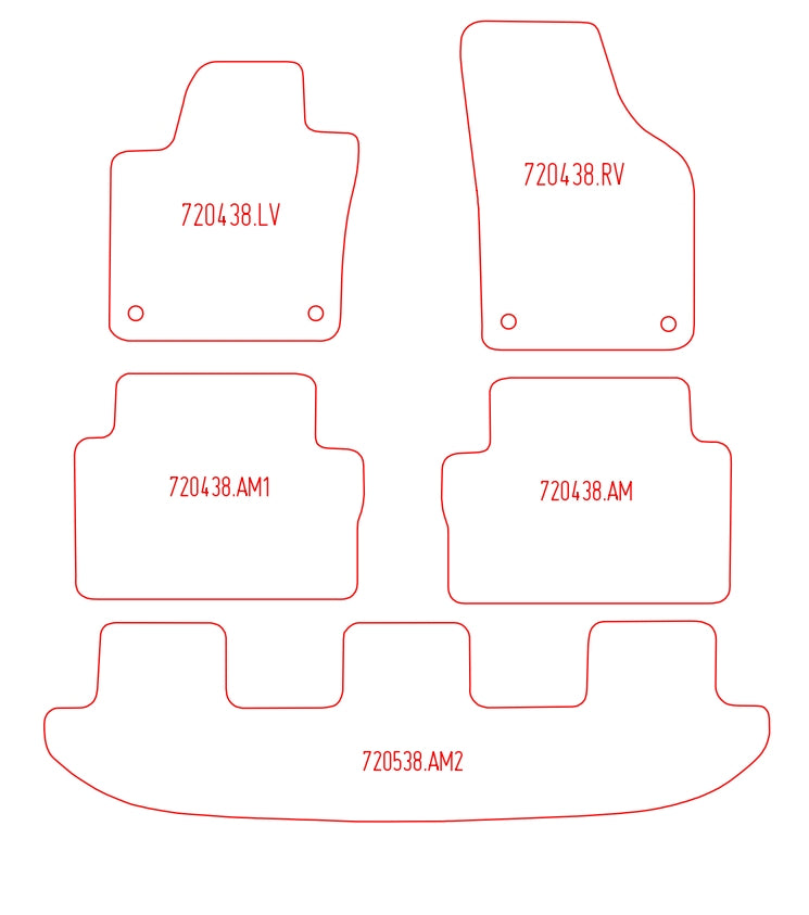 Automatten Volkswagen Sharan (2010-2022)