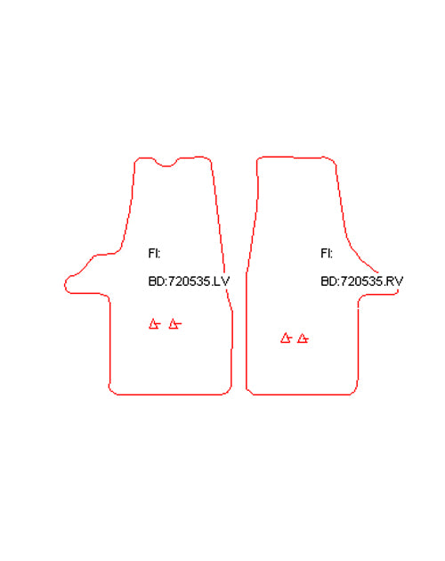 Automatten Volkswagen T5 Bestelwagen / T5 California Camper / T5 Caravelle/Shuttle mpv / T5 Kombi mpv / T5 Multivan mpv / T6 Bestelwagen / T6 California (ook T6.1) Camper / T6 Kombi mpv (2015-2015)