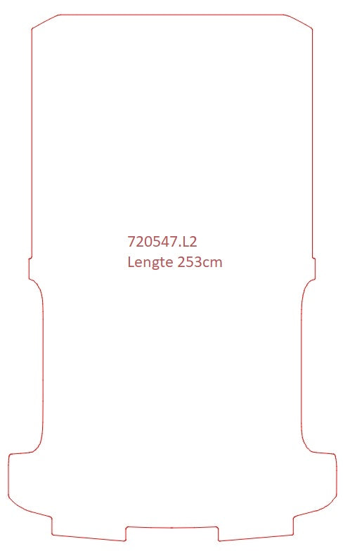 Laadvloermat Volkswagen T5 / T6 (2015-2015)