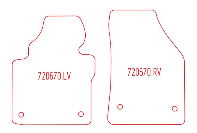 Laadvloermat Volkswagen T5 / T6 (2015-2015)