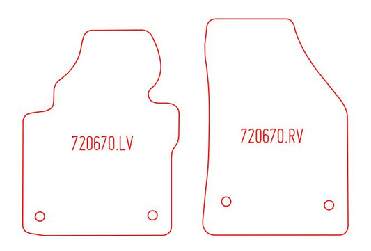 Laadvloermat Volkswagen T5 / T6 (2015-2015)