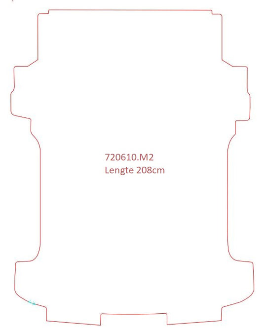 Laadvloermat Volkswagen T5 / T6 (2015-2015)