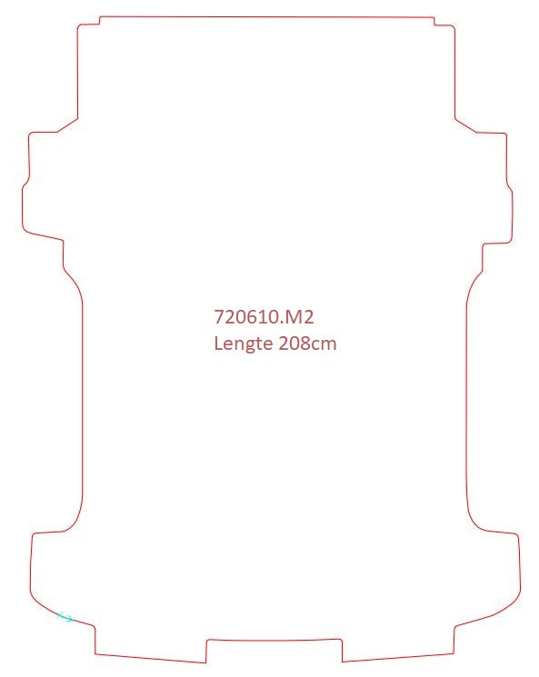 Laadvloermat Volkswagen T5 / T6 (2015-2015)